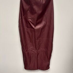Nookie Burgundy Pencil Skirt